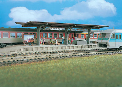 Vollmer 43535 HO Scale Rheinburg Station Platform -- 14-13/16 x 2-5/8 x 2-3/8"  37 x 6.5 x 6cm