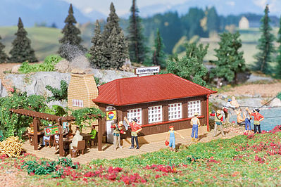 Vollmer 43615 HO Scale Trout Smokehouse - Kit (Plastic) -- 2-3/4 x 2-3/8 x 2-5/8"  7 x 6 x 6.7cm