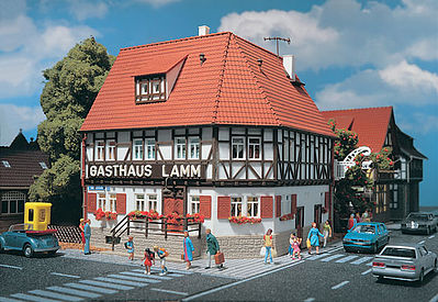 Vollmer 43645 HO Scale Lamm Restaurant -- 6 x 5-13/64 x 5-13/16"  15 x 13 x 14.5cm