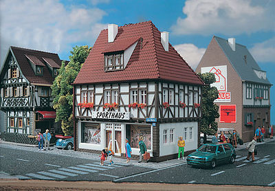 Vollmer 43651 HO Scale Sporting Goods Store -- 4-13/64 x 3-1/4 x 5-1/2"  10.5 x 8.2 x 13.8cm