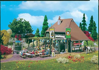 Vollmer 43680 HO Scale Winery Festival -- 6-1/4 x 5-1/2"  16 x 14cm