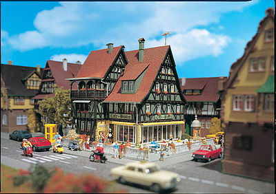 Vollmer 43695 HO Scale Cafe/Bistro -- 6-3/4 x 5-1/2"  16.8 x 14cm