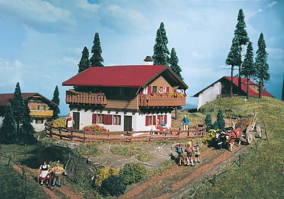 Vollmer 43703 HO Scale Alpine Chalet -- 4-7/8 x 4-3/8 x 3"  12.5 x 11 x 7.5cm