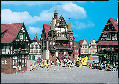 Vollmer 43748 HO Scale Old-Time Post Office -- 4 x 4-3/4 x 7-1/2"  10 x 12 x 19cm