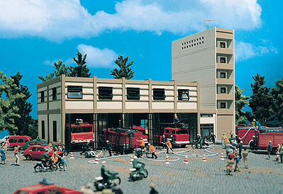 Vollmer 43759 HO Scale Modern Fire Station -- 12.5 x 6 x 9.5"  32 x 15 x 24cm
