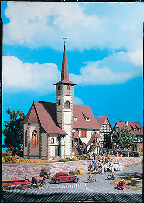 Vollmer 43769 HO Scale Ditzingen Church -- 9-1/2 x 6-1/8"   23.5 x 15.5cm