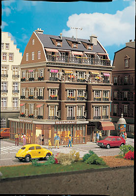 Vollmer 43781 HO Scale Restaurant -- 6-1/16 x 4-11/16"  15.5 x 12cm
