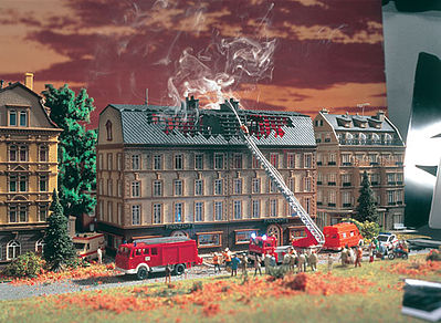 Vollmer 43785 HO Scale Burning IRS Office - Kit -- 10-7/16 x 4-1/8 x 7-9/32"  26.5 x 10.5 x 18.5cm