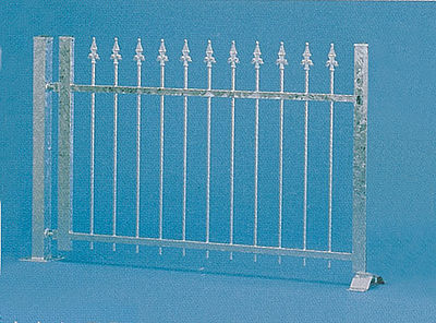 Vollmer 45008 HO Scale Iron Fence -- Silver Approximately 74-3/4"  190cm long