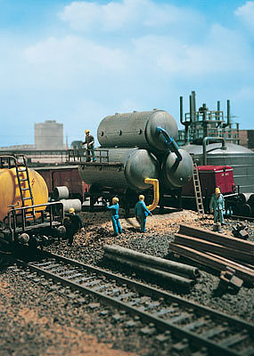 Vollmer 45520 HO Scale Storage Tank - Triple -- 3-3/8 x 2-3/8 x 3"