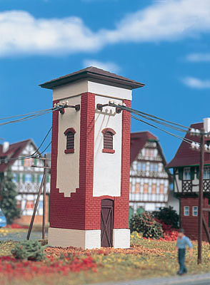 Vollmer 45535 HO Scale Transformer House -- 2-1/8 x 2-1/8 x 5"  5.4 x 5.4 x 12.6cm