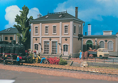 Vollmer 45610 HO Scale Two-Story Factory Building -- 5-1/8 x 2-3/4 x 5-1/8"  13 x 7 x 13cm