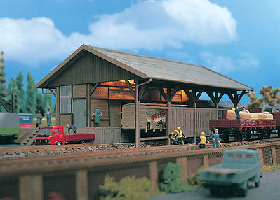 Vollmer 45700 HO Scale Freight Shed -- 8-13/16 x 6-5/16 x 4-3/16"  22 x 15.8 x 10.5cm