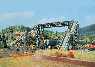 Vollmer 45709 HO Scale Foot Bridge -- 10 x 8-1/4"   25 x 21cm