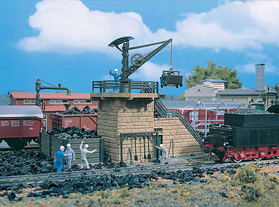 Vollmer 45718 HO Scale Small Coaling Tower w/Crane -- 6 x 3-5/8 x 4-13/64"  15 x 9 x 10.5cm