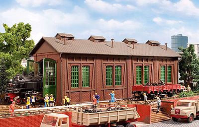 Vollmer 45763 HO Scale Single-Stall Half-Timber Brick Engine House -- 12-5/8 x 3-3/4 x 4-5/8  32 x 9.5 x 11.8cm