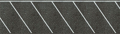 Vollmer 46015 HO Scale Parking Lot w/Diagonal Stalls - Self-Adhesive -- 40 x 2-13/32"  100 x 6cm