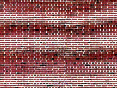 Vollmer 46042 HO Scale Stone Pattern Embossed Paper - 10 x 5"  25.4 x 12.7cm pkg(10) -- Red Brick
