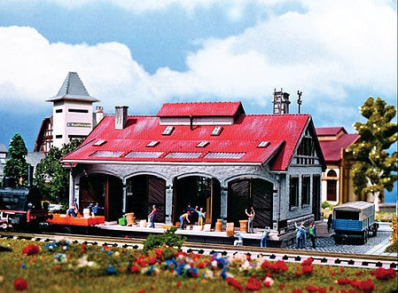 Vollmer 47545 N Scale Freight Shed -- 4-3/4 x 2-1/2" 12 x 6.3cm