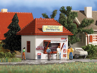 Vollmer 47618 N Scale Snack Bar -- Kit - 1-5/8 x 1-5/8 x 1-1/2"  4.1 x 4.1 x 3.8cm