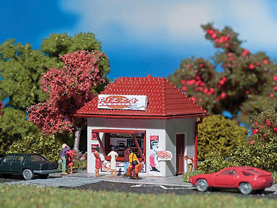 Vollmer 47662 N Scale Pizza Delivery -- Organic Plastic Kit - 1-5/8 x 1-5/8 x 1-1/2"  4.1 x 4.1 x 3.8cm