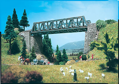 Vollmer 47800 N Scale Truss Bridge -- 5-7/8 x 1-7/8" 15 x 4cm