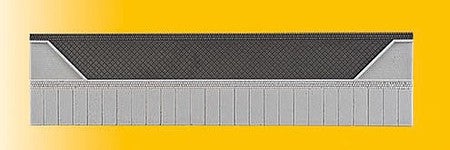 Vollmer 48251 HO Scale Street Curb w/3 Inset Parking Spaces - Stone Art -- 10-3/4 x 2-5/8 x 1/16"  27.3 x 6.6 x .2cm