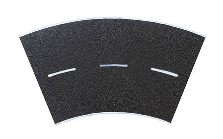 Vollmer 48265 HO Scale Weathered Asphalt Street 45 Degree Curve -- 4-3/4"  12 cm Radius, 7-7/8 x 7-7/8"  20 x 20cm