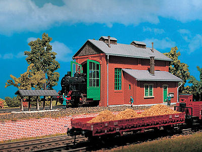 Vollmer 49110 HO Scale Engine Shed -- 6-1/2 x 5"  16 x 12.5cm