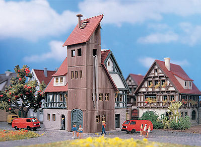 Vollmer 49550 Z Scale Fire Station -- 2-15/16 x 1-7/8"  7.5 x 4.8cm