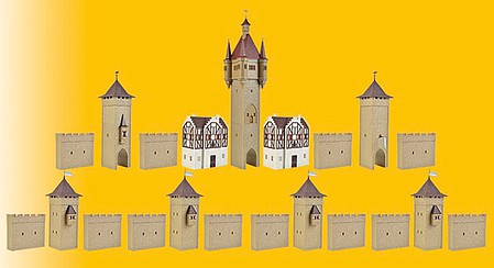 Vollmer 49910 HO Scale Middle Ages Castle -- Kit - 22 x 12-3/16 x 14-9/16"  56 x 31 x 37cm