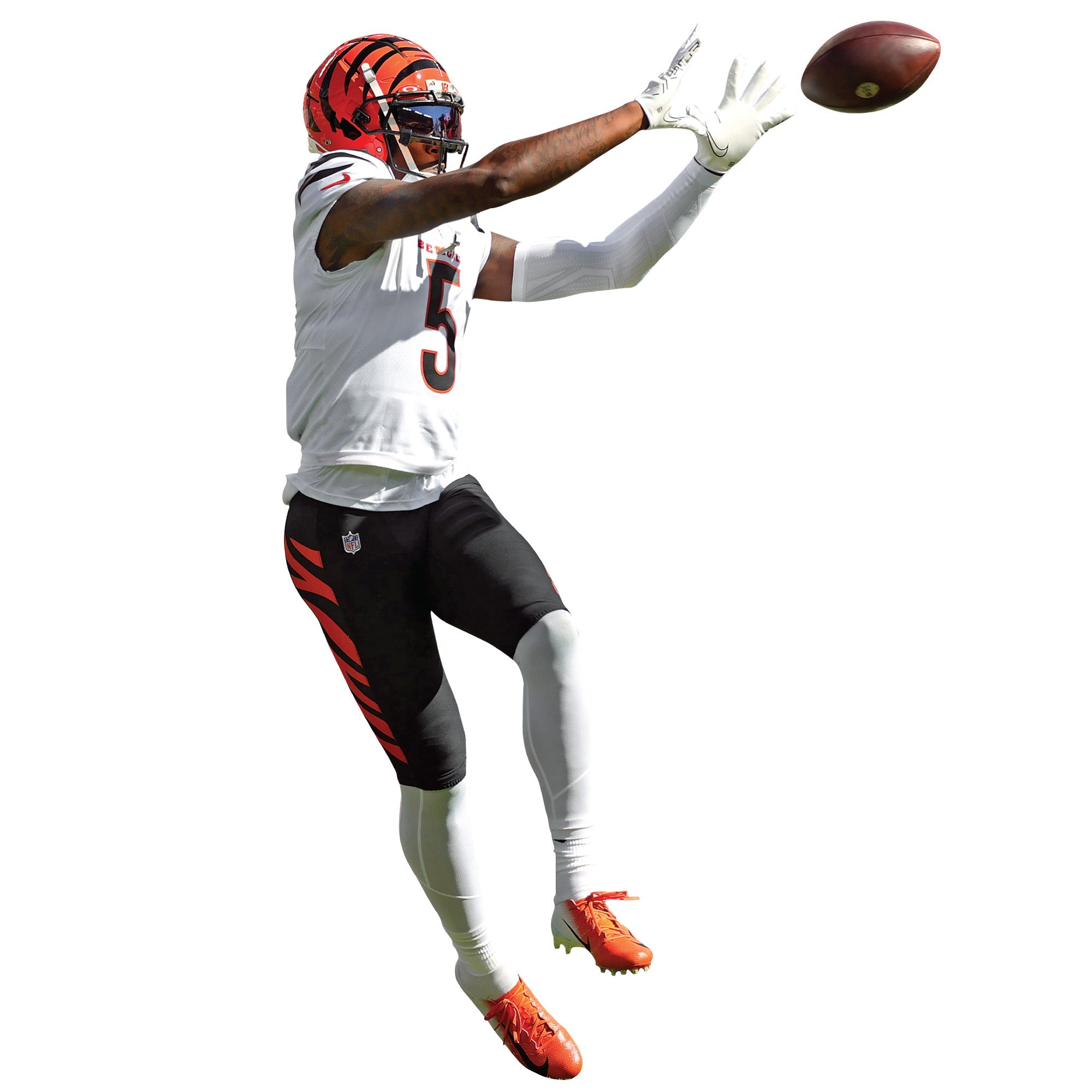 Tee Higgins - RealBig Catch Collection - Official NFL - Cincinnati Bengals - Reusable Vinyl Wall Decals