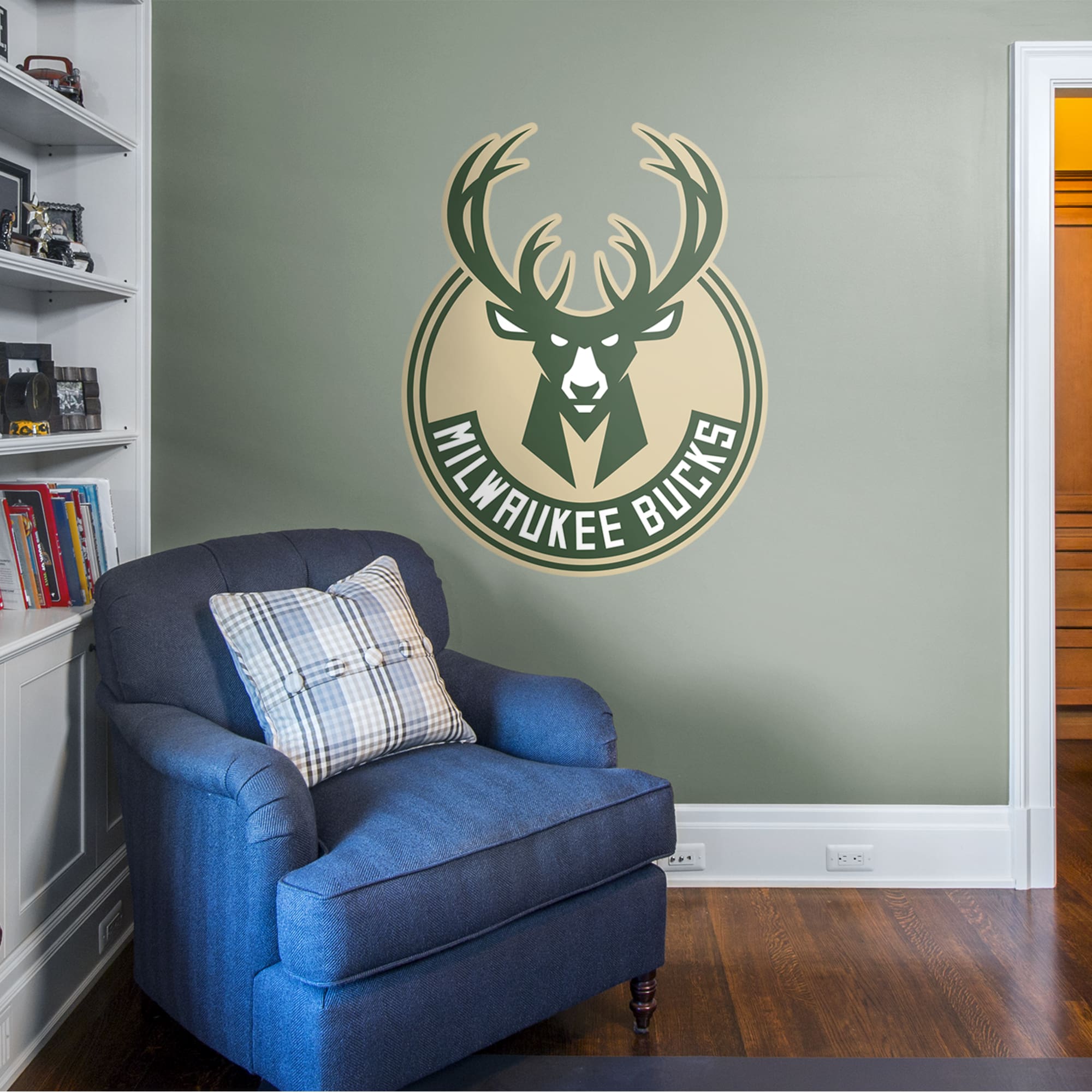 Milwaukee Bucks - RealBig Logo Collection - Official NBA - Reusable Vinyl Wall Decals
