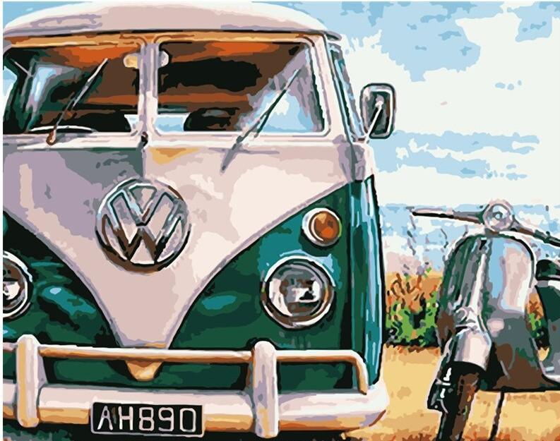 VW Van With Scooter