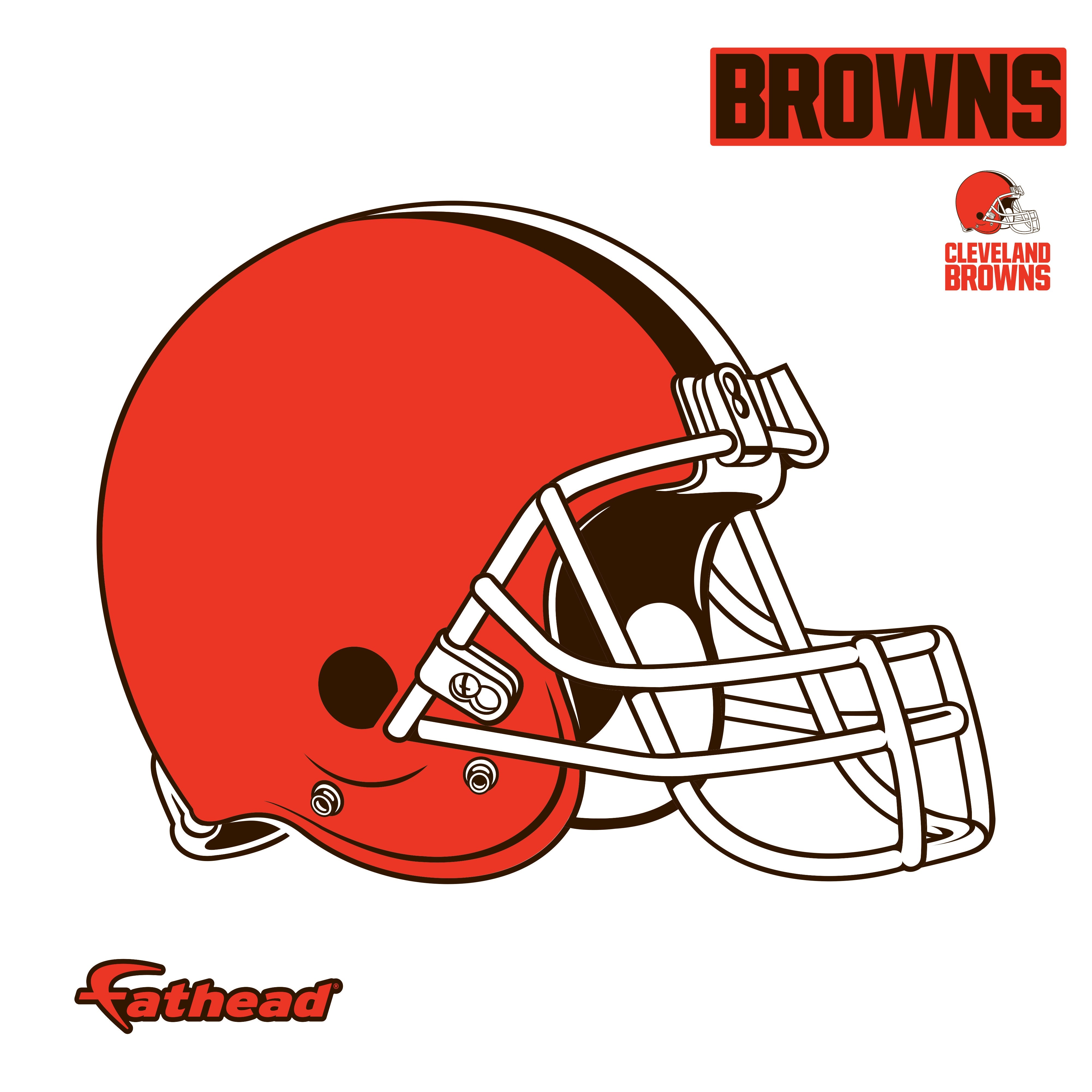 Cleveland Browns - RealBig Logo Collection - Official NFL - Reusable Vinyl Wall Decals