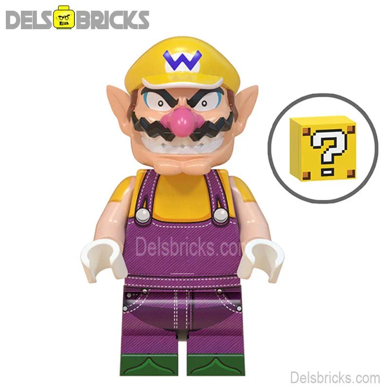 Wario from Super Mario Brothers Lego Minifigures Custom Toys