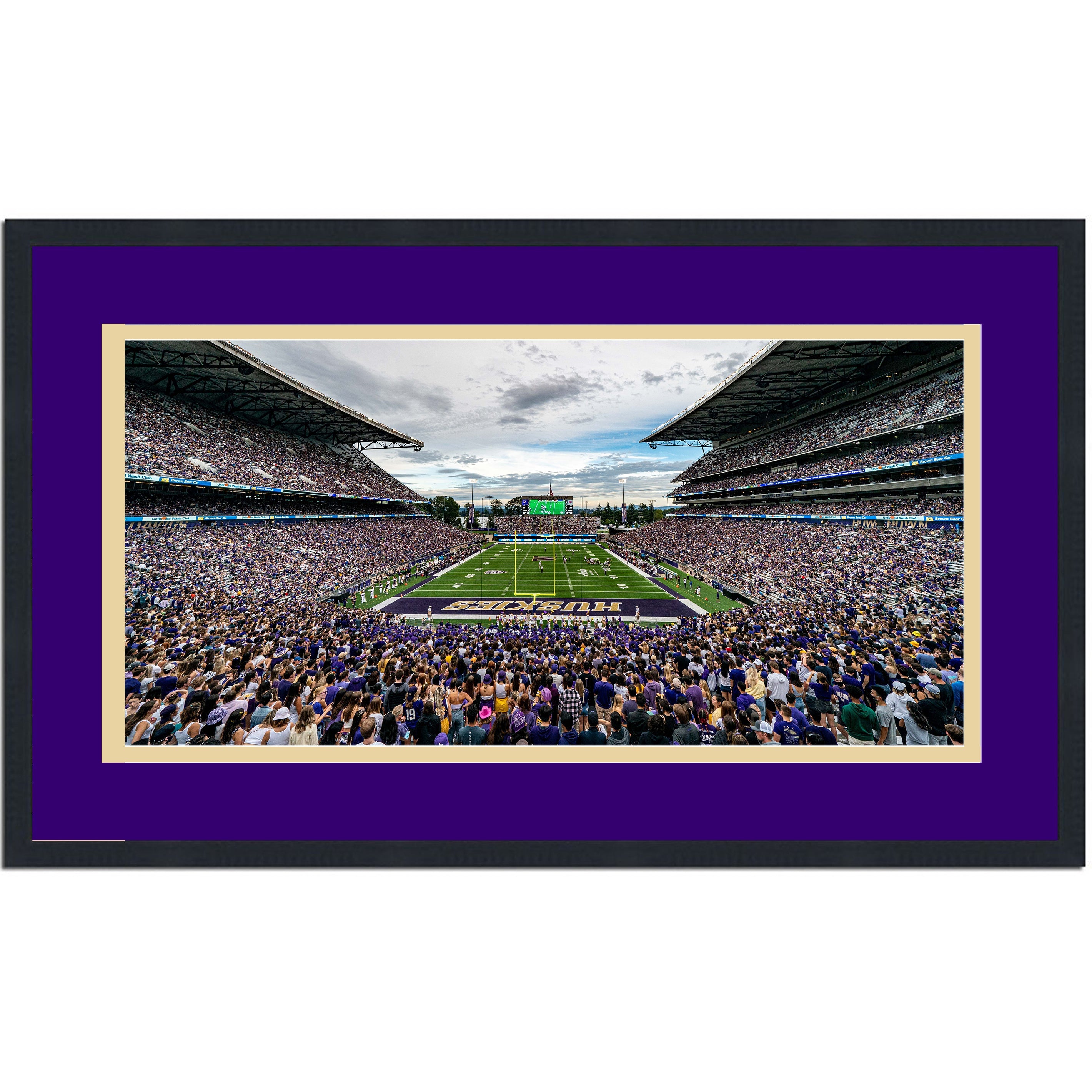 Framed Husky Stadium Washington Huskies 16x24 NCAA Football Photo Professionally Matted