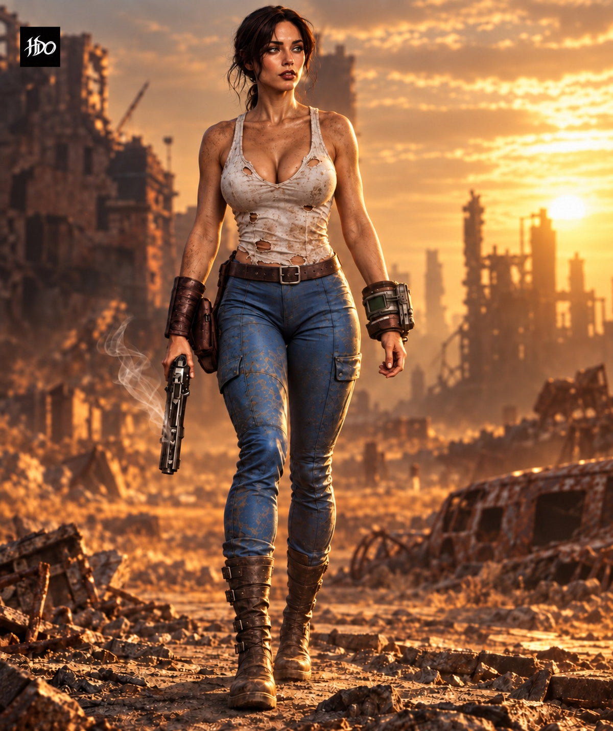 Wasteland Survivor | 11×17 Fan Art Print by Lusitan Art