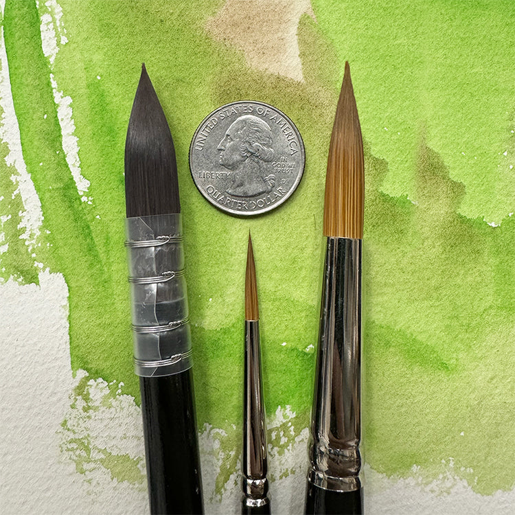 Nick Runge 3-Piece Trekell Brush Set for Watercolor