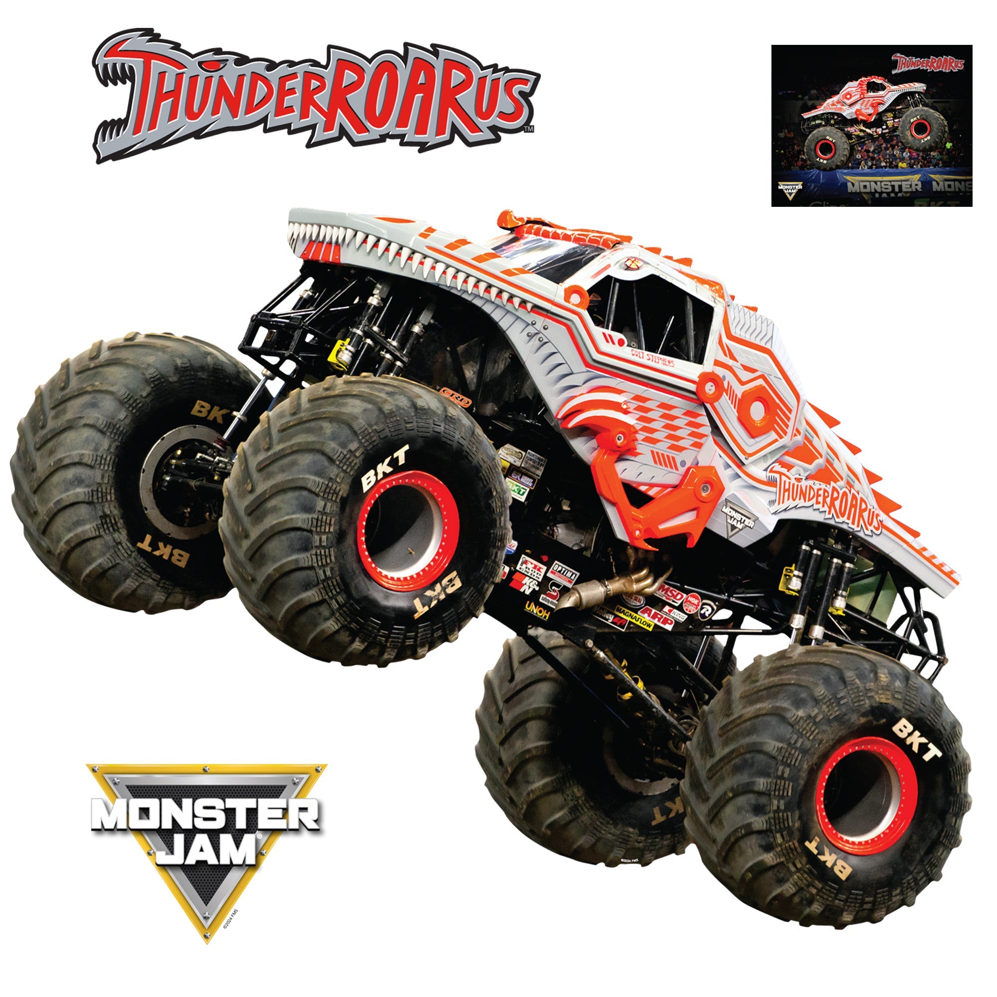 ThunderROARus - RealBig Collection - Official Monster Jam - Reusable Vinyl Wall Decals