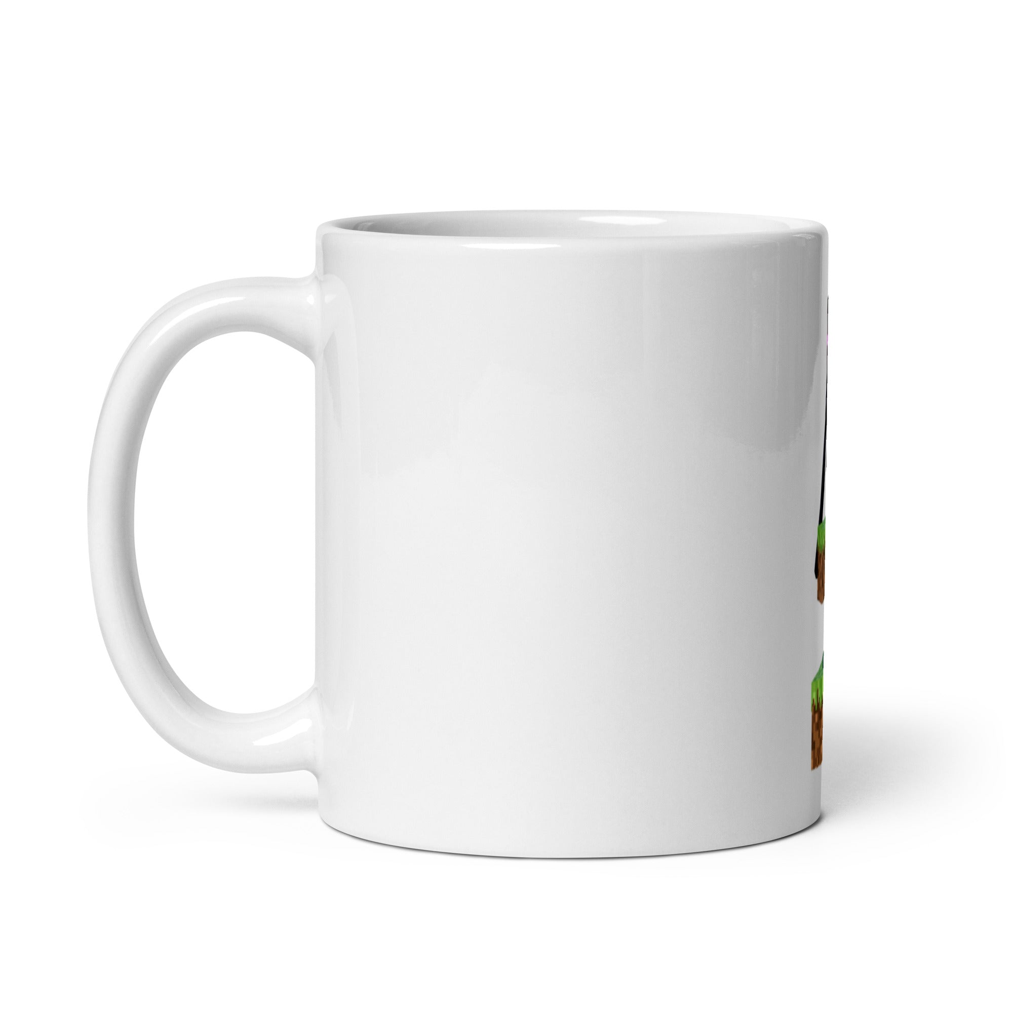 Minecraft Enderman Design White Glossy Mug
