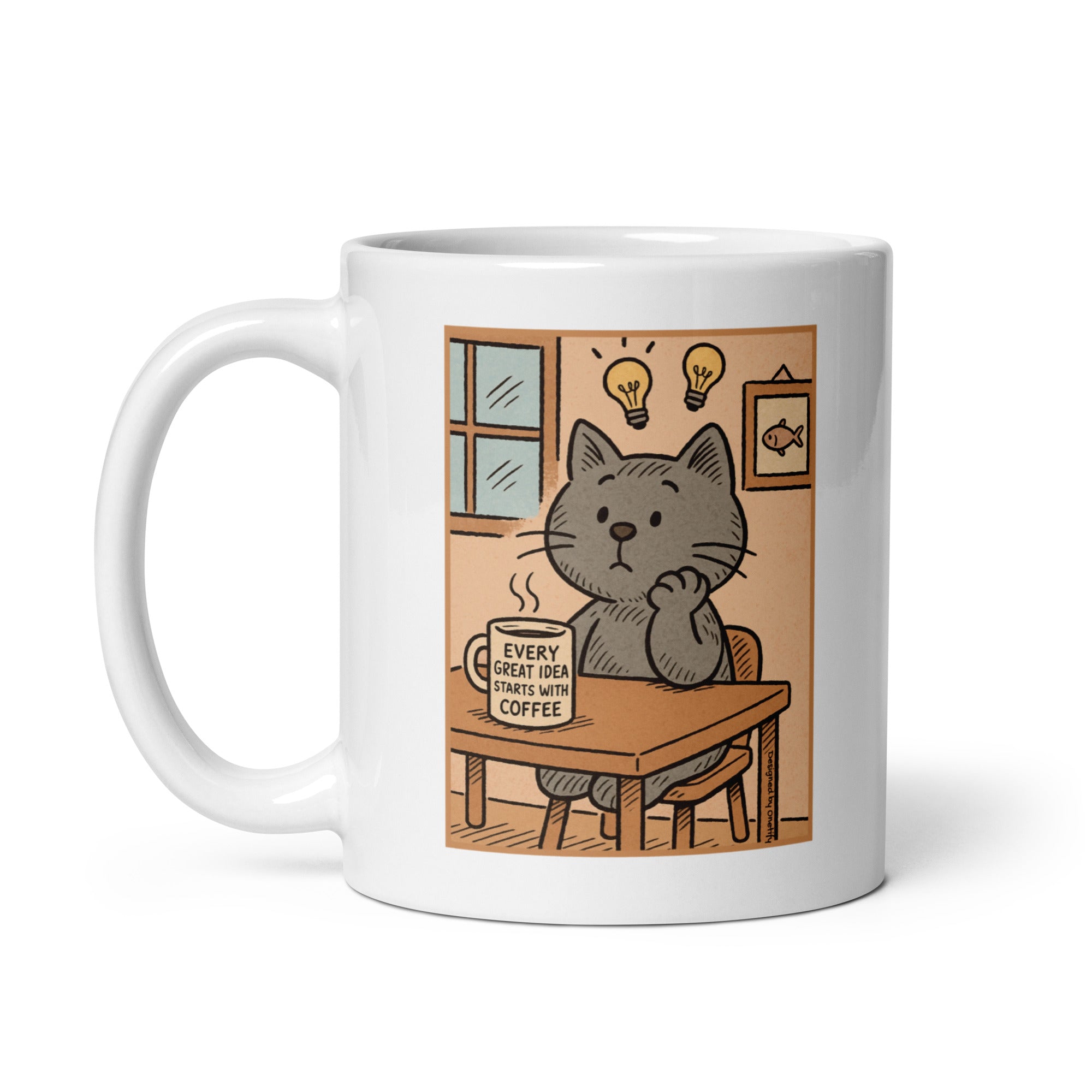 Great Idea's Start with Coffee Novely Coffee Mug