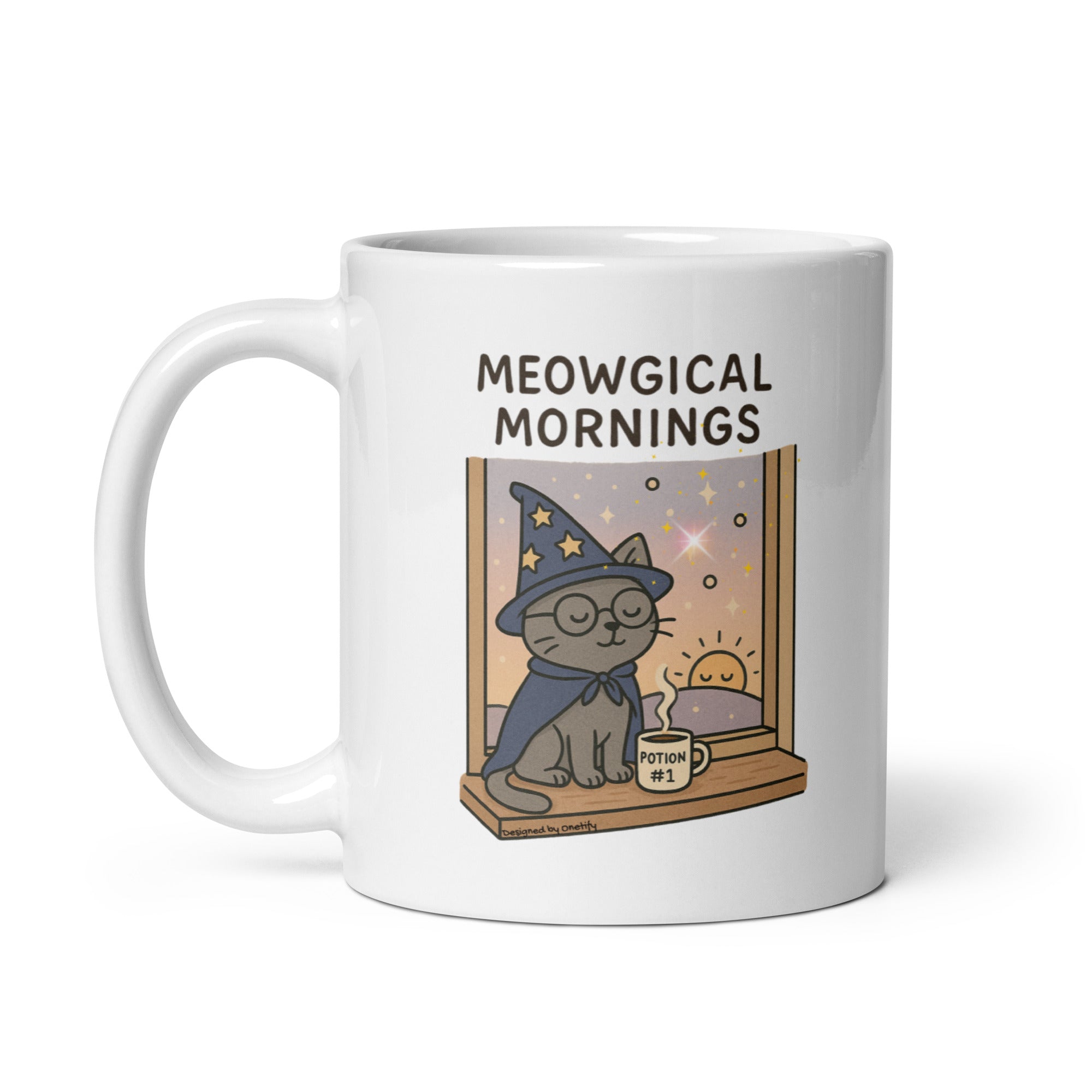 Meowgical Mornings Novelty Mug