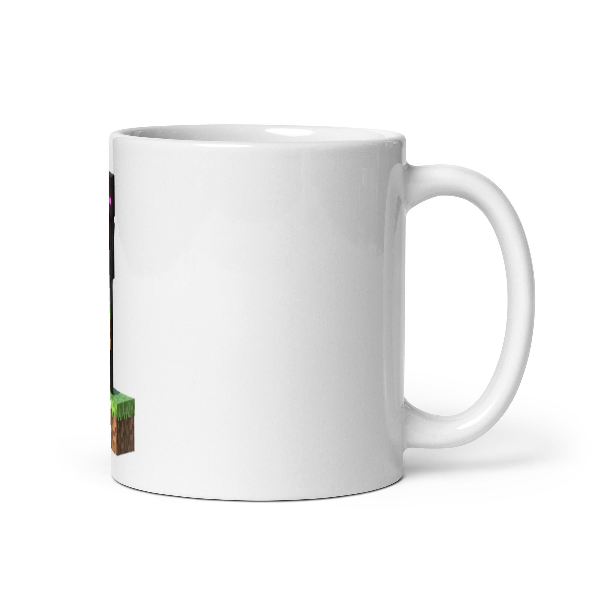 Minecraft Enderman Design White Glossy Mug