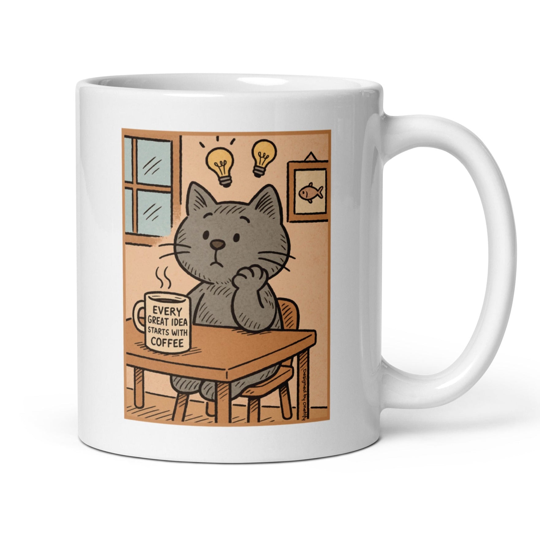 Great Idea's Start with Coffee Novely Coffee Mug