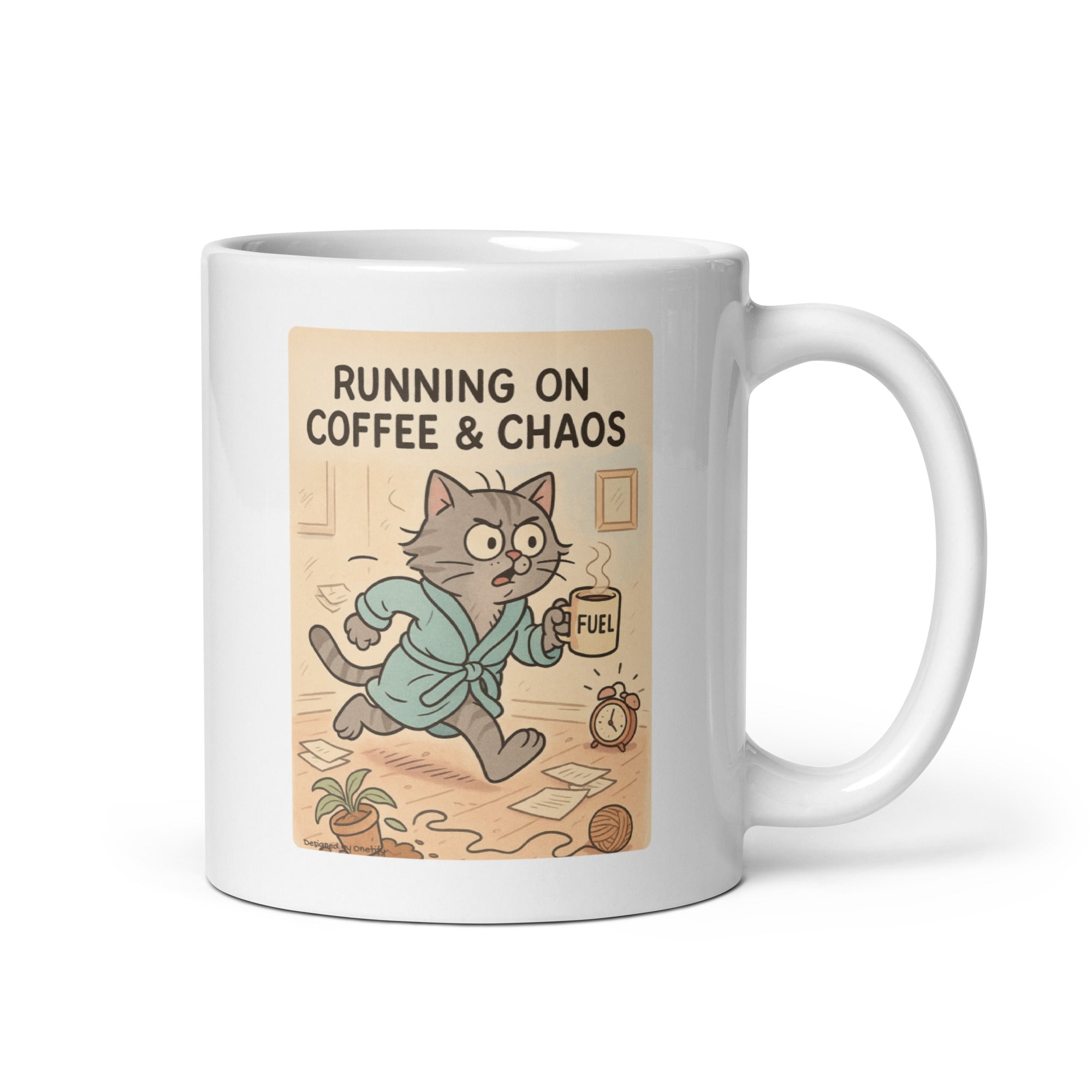 Running on Coffee & Chaos Novelty Mug
