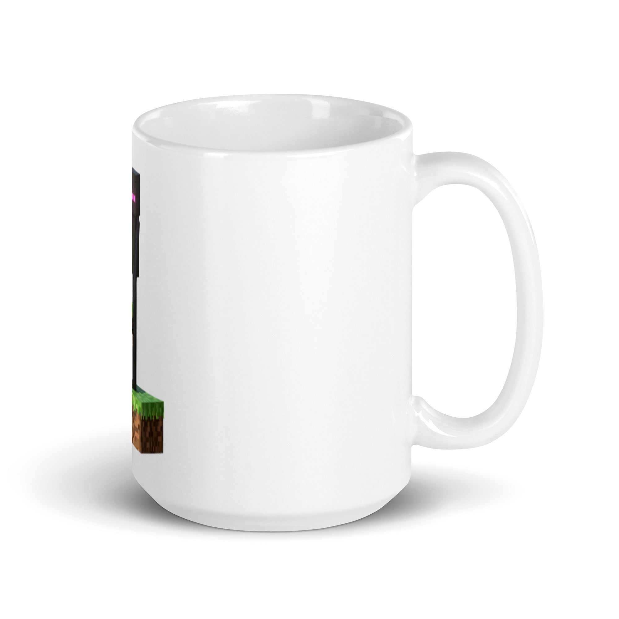 Minecraft Enderman Design White Glossy Mug