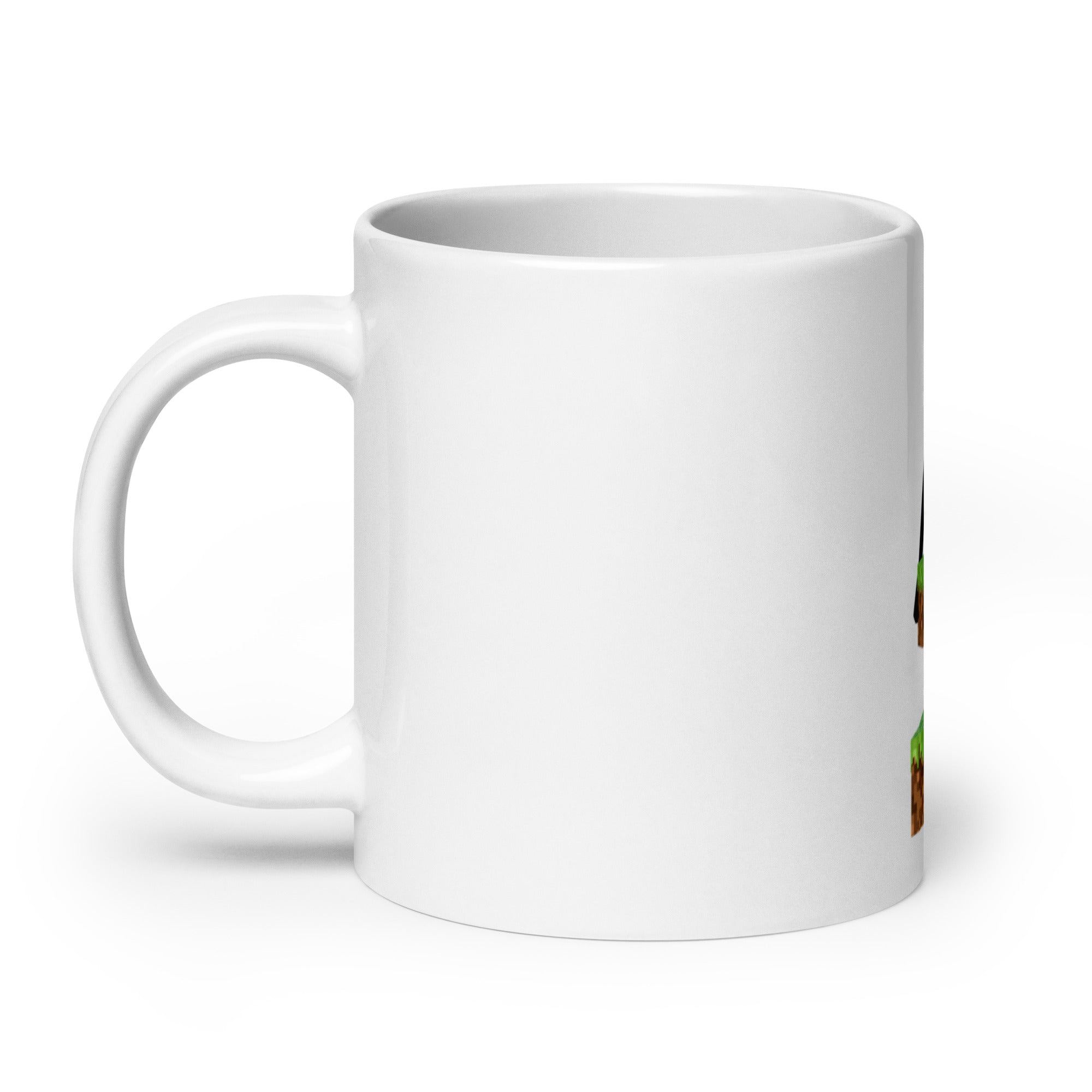 Minecraft Enderman Design White Glossy Mug
