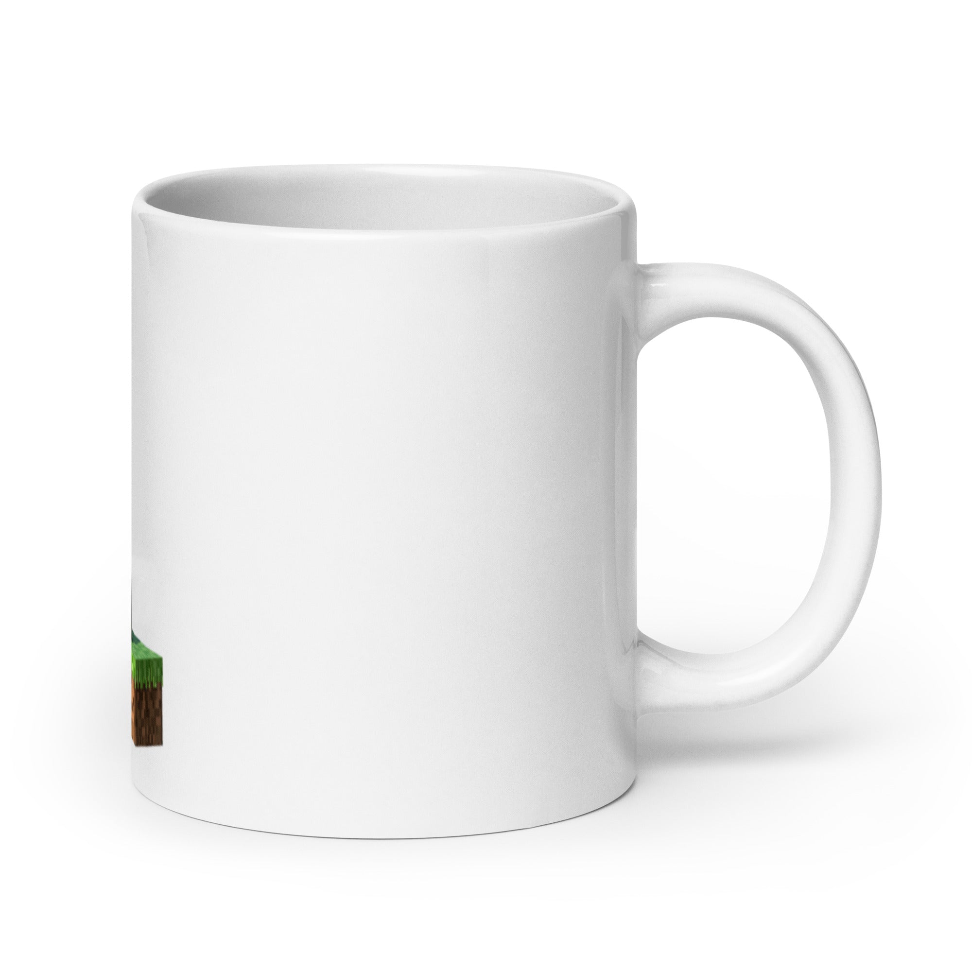Minecraft Enderman Design White Glossy Mug