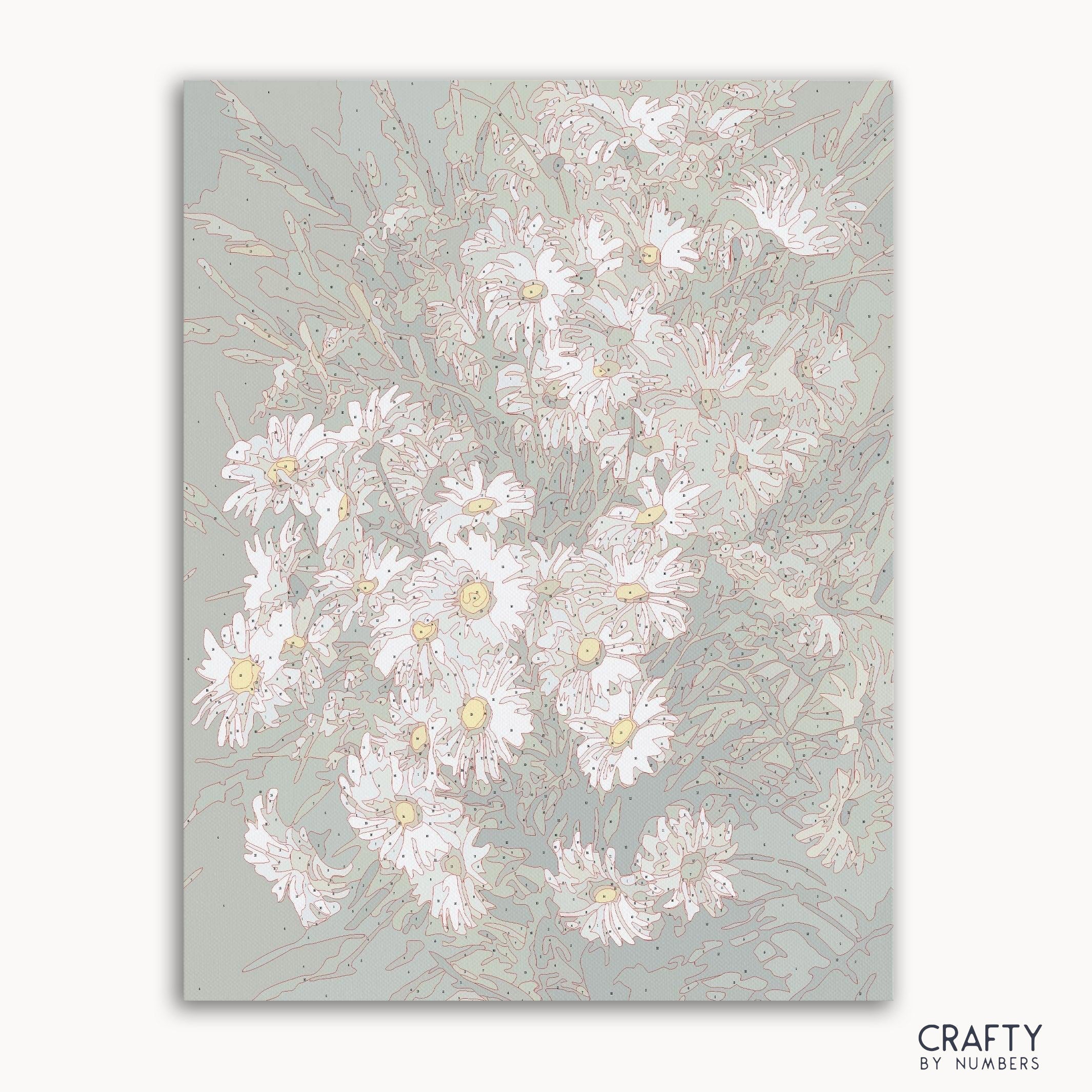 White Roses Daisies